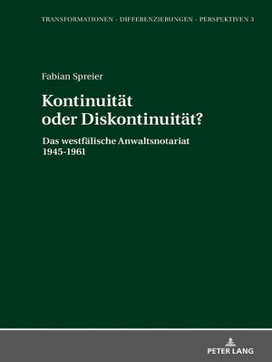 cover image of Kontinuitaet oder Diskontinuitaet?